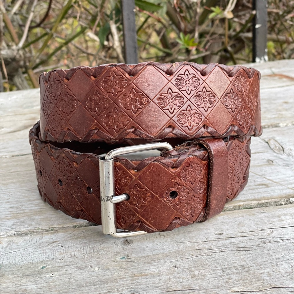 Amanda Smith brown leather belt women’s medium
